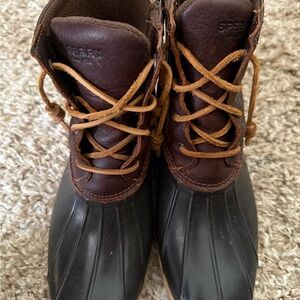 Sperry Women’s Brown and Black Duck Boots